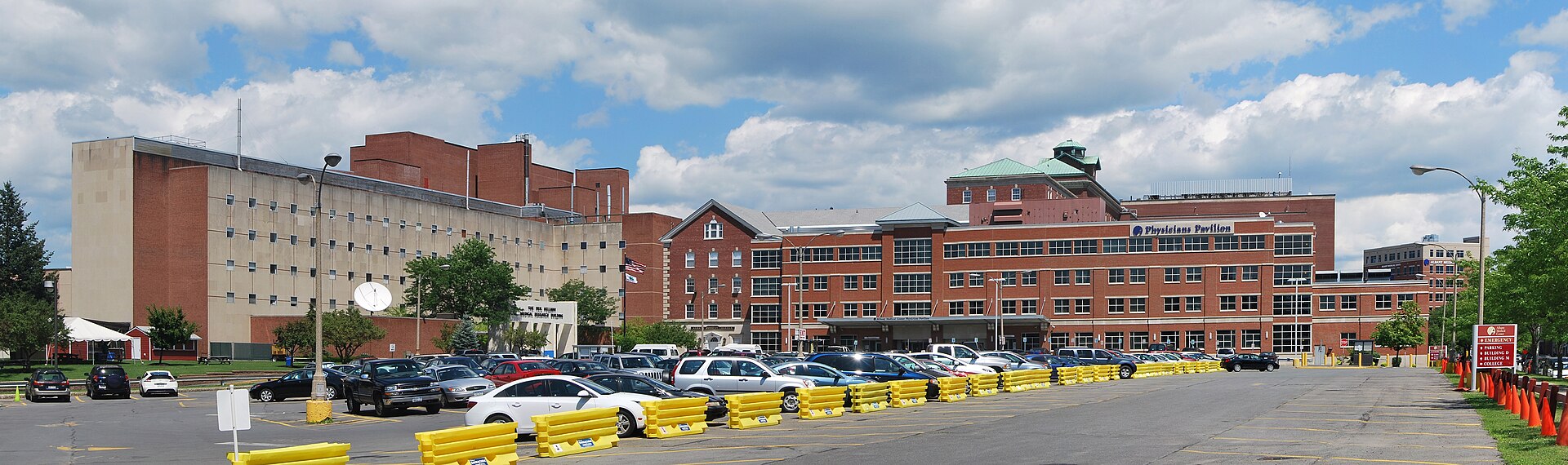 Albany Medical Center and Albany Medical College, with the Physicians Pavilion